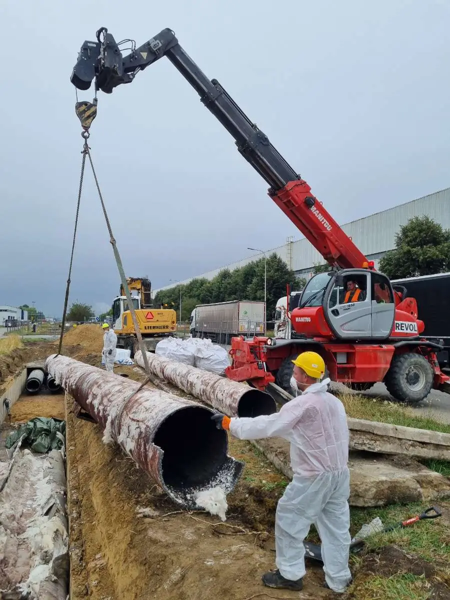 Podnoszenie otulin azbestowych