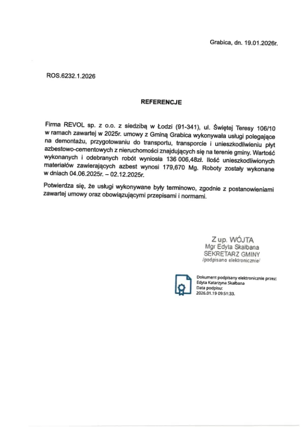 referencje firmy Revol 19.01.2026